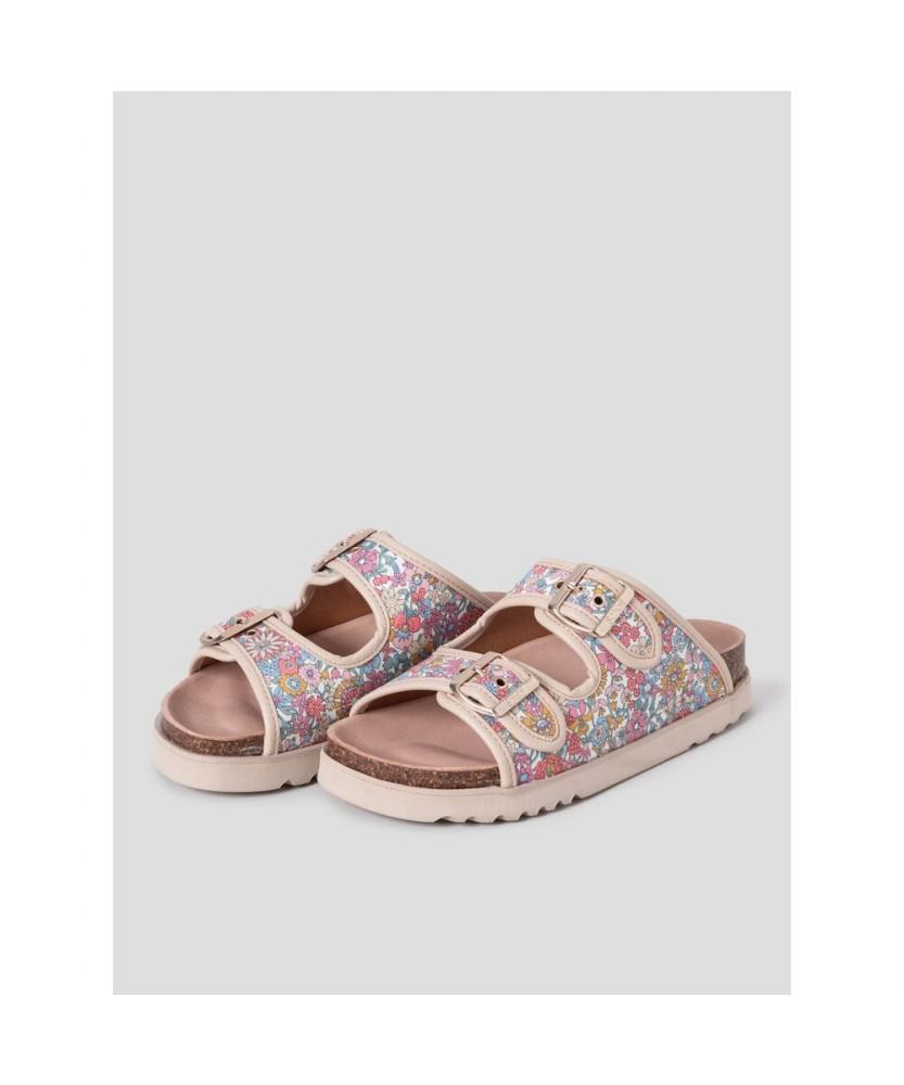 Scholl (Women) Two-Strap Pattern Cork Sandals Light Coral (Hh64K2C179)