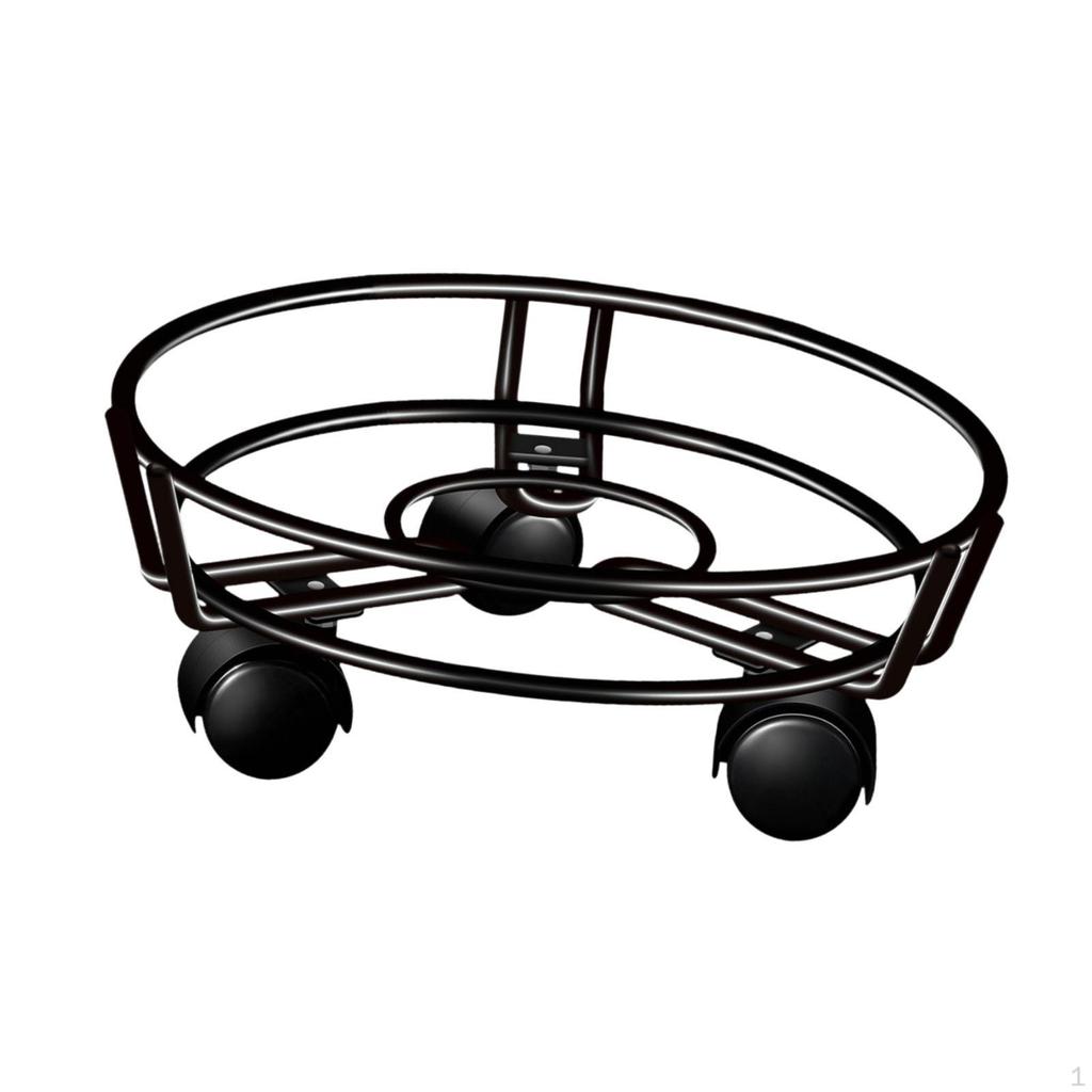 Flower Pot Rolling Stand, Lockable Cart for Potted Plants, Vases, Heavy Pots