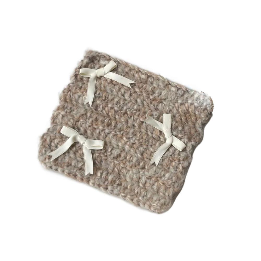 2Pcs Korean Knitted Coaster Blended Wool Table Place Mat Placemat Insulation Pads  Living Room