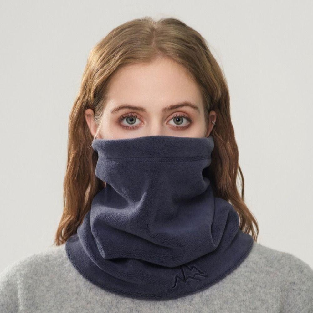 Neck Warmer Bandana Face Cover Thermal Tube Scarf Cold-proof Half Face Cover  Winter