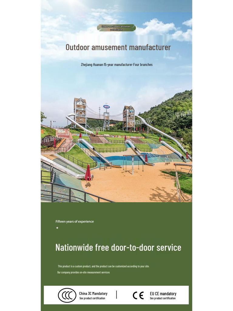 Outdoor Stainless Steel Kids' Slide and Play Equipment for Parks