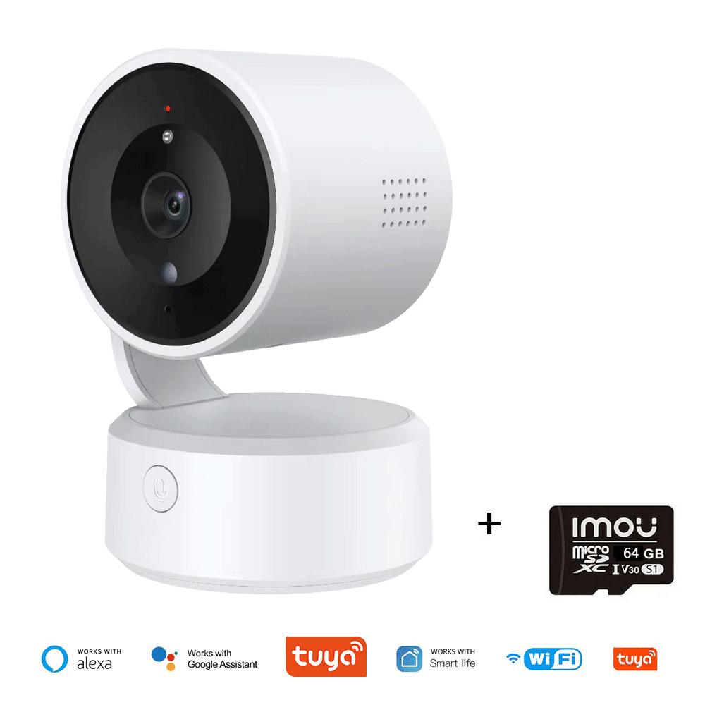 Tuya Wifi Indoor 5MP One touch call Baby Monitor Two Way Talk Security IP Camera Video Surveillance Wireless 4X Zoom Cam