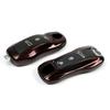 For Porsche Key Cayenne Macan911 Paramela 718 Taycan Mahogany Red Key Case