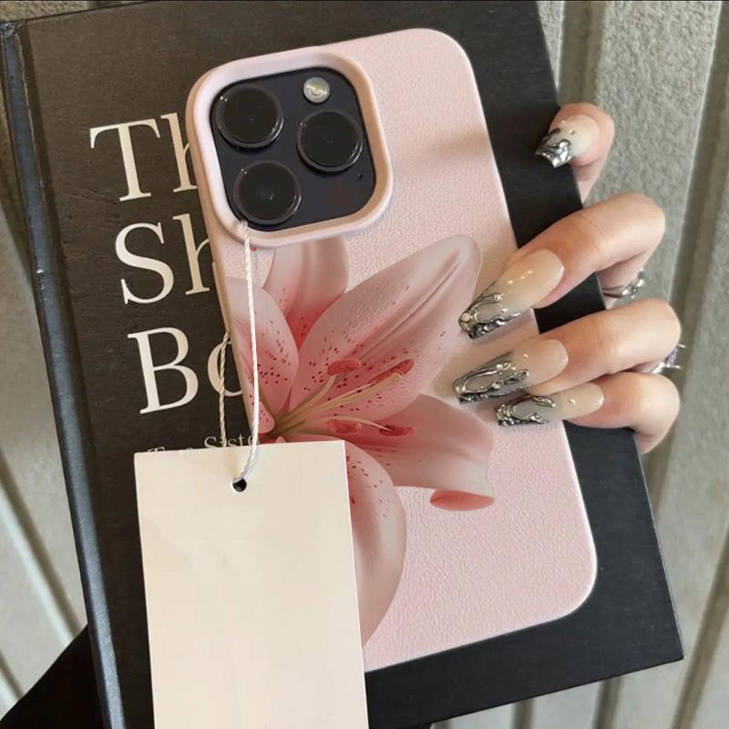 

Милый Чехол для Телефона с Рисунком Лилий и Личи Для iPhone 17 Pro 16 15 14 13 12 11 Pro Max 16E 17Air 15 14 Plus X XR XS Мягкий Чехол iPhone XR