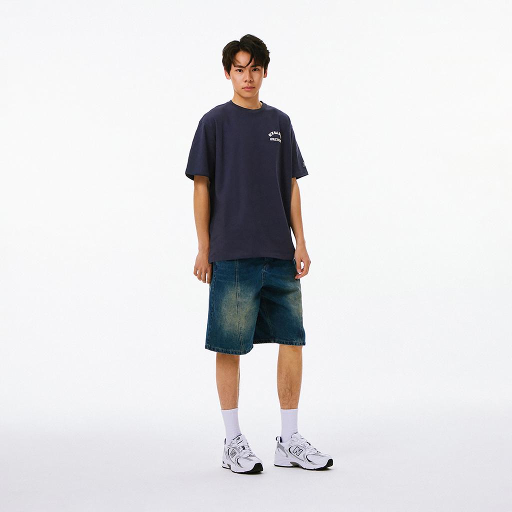 New Balance T-Shirt Unisex Dunkelblau AMT41315-ECL