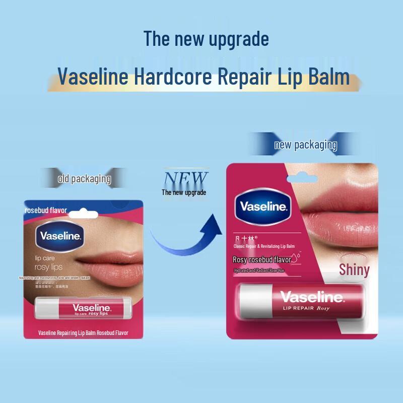 Vaseline Classic Rosebud Lippenbalsam 4er-Pack