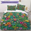 Cute Cartoon Pattern Bedding uilt Set uilt Cover Pillowcase Home Decoration Birthday Gift (1 * duvet cover + 2 * pillowcase  without core)48