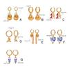 Stylish Gold Color Earrings with Scallops Shells Charm Jewelry Accessory Decoration for Women Who Love to Travel