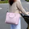 INS Casual Solid Color Large Capacity Premium Diaper Bag Stylish Thermal Tote for Mom Fashion Multifunctional Baby Travel Bag