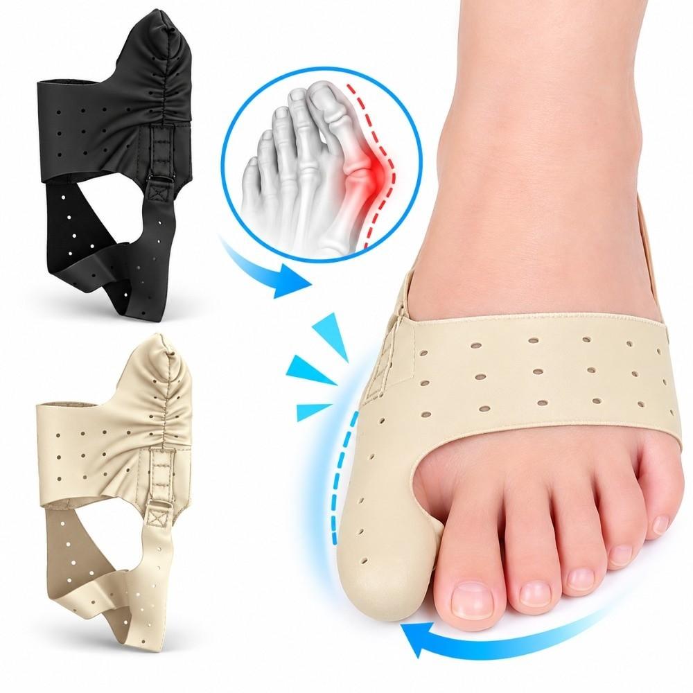 Thin Lightweight Hallux Valgus Corrector Leather Material Big Toe Corrector  Day Wear