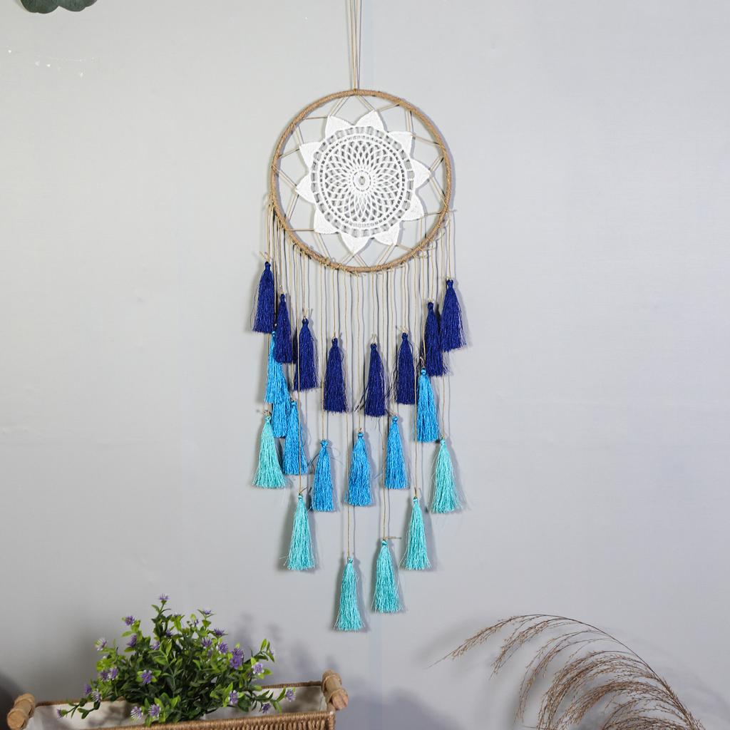 Lace Hand Woven Dream Catcher Net, Silky Nylon Tassel Dream Catcher Net, Home Wall Decoration Dream Catcher Net