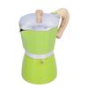 300ML Coffee Pot Moka Maker Coffee Kettle for Gas Stove Ethanol Stove Electrothermal FurnaceGreen