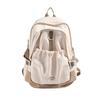 Schoolbag autumn and winter new cute ins style student party men's versatile backpack large capacity girls contrasting color commuting schoolbag