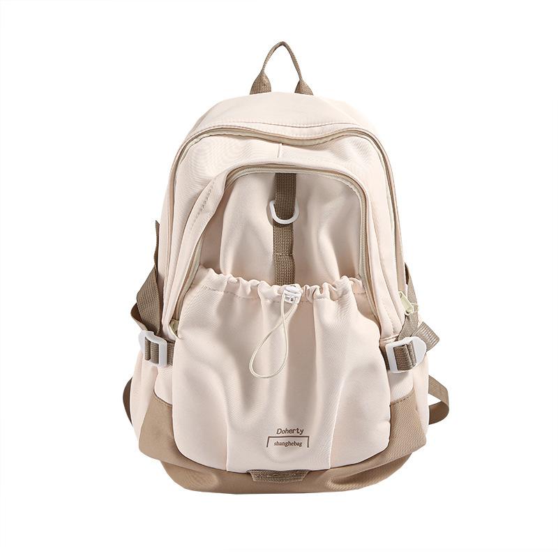 Schoolbag autumn and winter new cute ins style student party men's versatile backpack large capacity girls contrasting color commuting schoolbag
