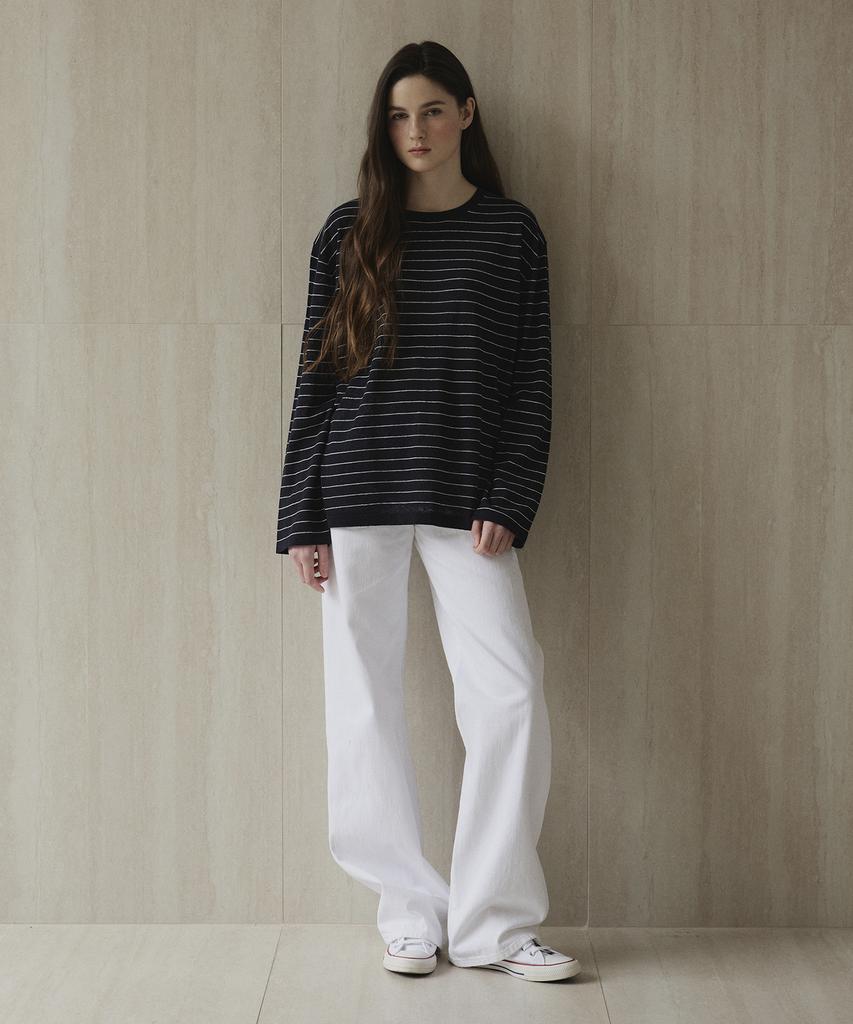 Seutyudioaenpaleukeu Striped Knit_Navy