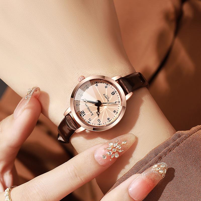 New Fashion Women's Watch Female Ins Student Korean Edition Simple Watch Versatile Temperament Quartz Watch