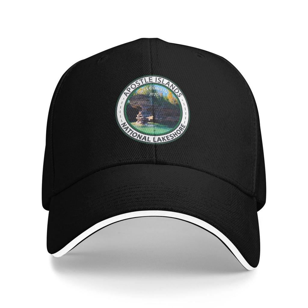 Apostle Islands National Lakeshore Wisconsin Badge Baseball Cap Beach Kids Hat Men Hats Womens