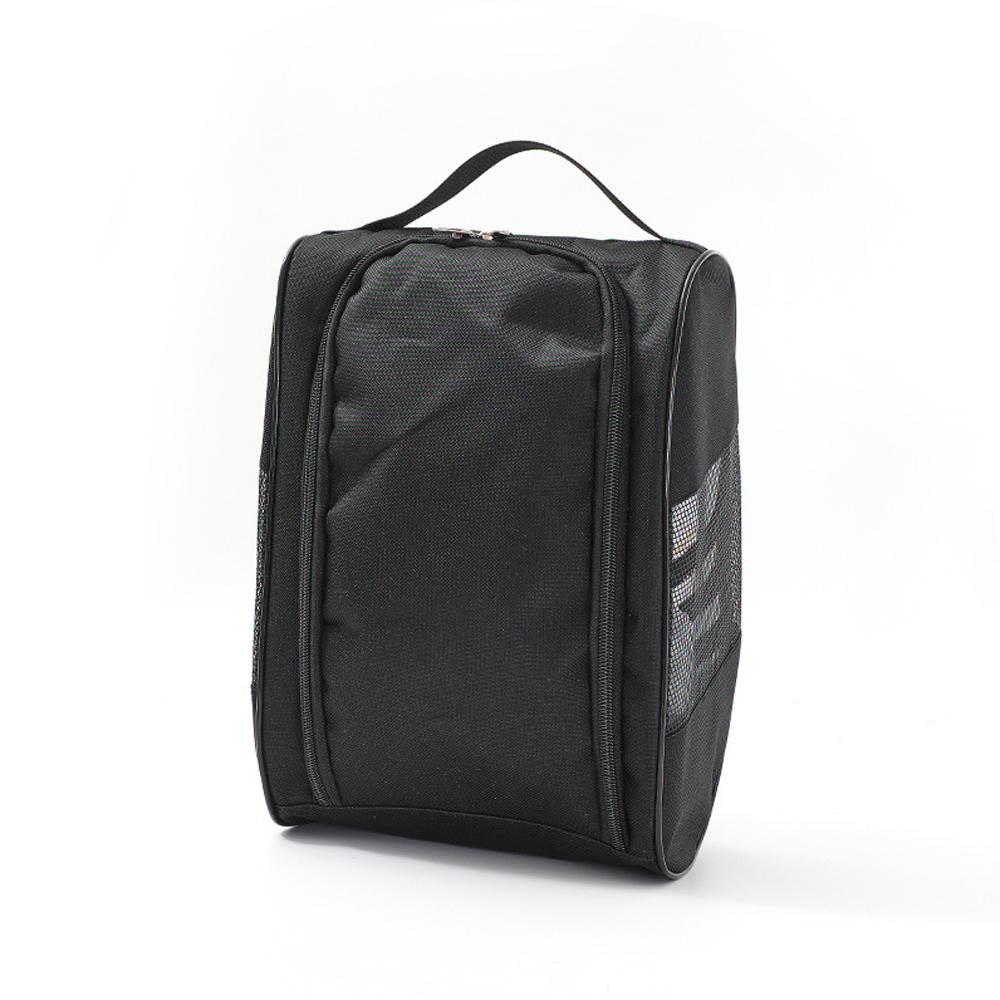 

Black Oxford Cloth Shoe Storage Bags Portable Mesh Breathable Golf Shoe Bag Football Basketball Tennis Shoe Bag for Men Gym Tra чёрный
