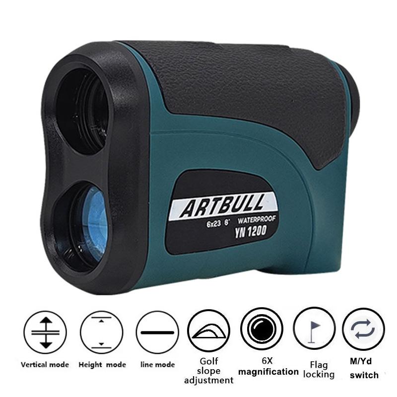 ARTBULL Laser Rangefinder Hunting Outdoor 1200M 650M Golf Rangefinder with Flag-Lock Slope Adjusted Distance Meter