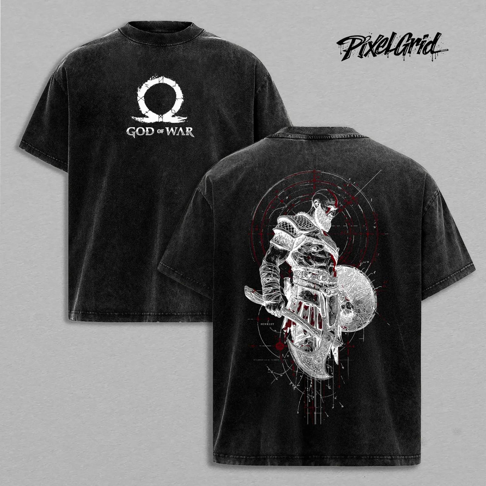 Kratoss God of War Shirt | Spartan Warrior Graphic Tee XXXXL