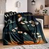 1pc Now You See Me Flannel Throw Blanket - HD Printed Lightweight Soft Warm All-Season Blanket for Sofa, Bed, Travel, Camping 079