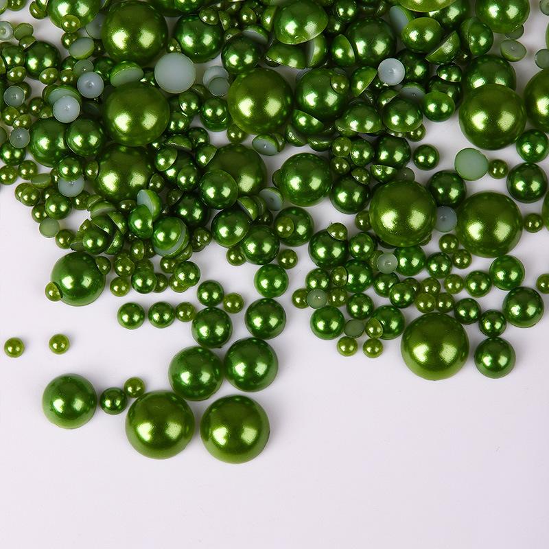 3-10Mm Perle Semi-Rotunde Mixte 5400 Buc Pungă Abs Evidențiere Perlă Plată Bricolaj Accesorii Îmbrăcăminte