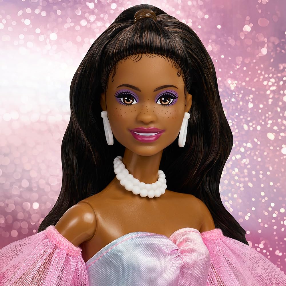 Barbie Birthday Wishes Black Signature Doll Playset with House for Role Play Ages 6 and Up