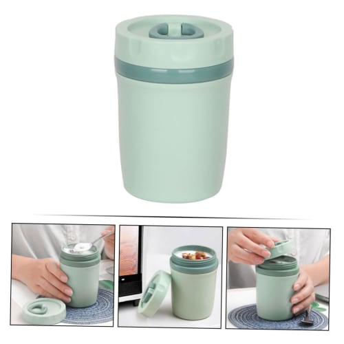 COHEALI Microwaveable Soup Cup with Lid, Portable Breakfast Cup, Food Container, Drink Container, Kids Lunch Container, Double-Walled Design, Heat Ins