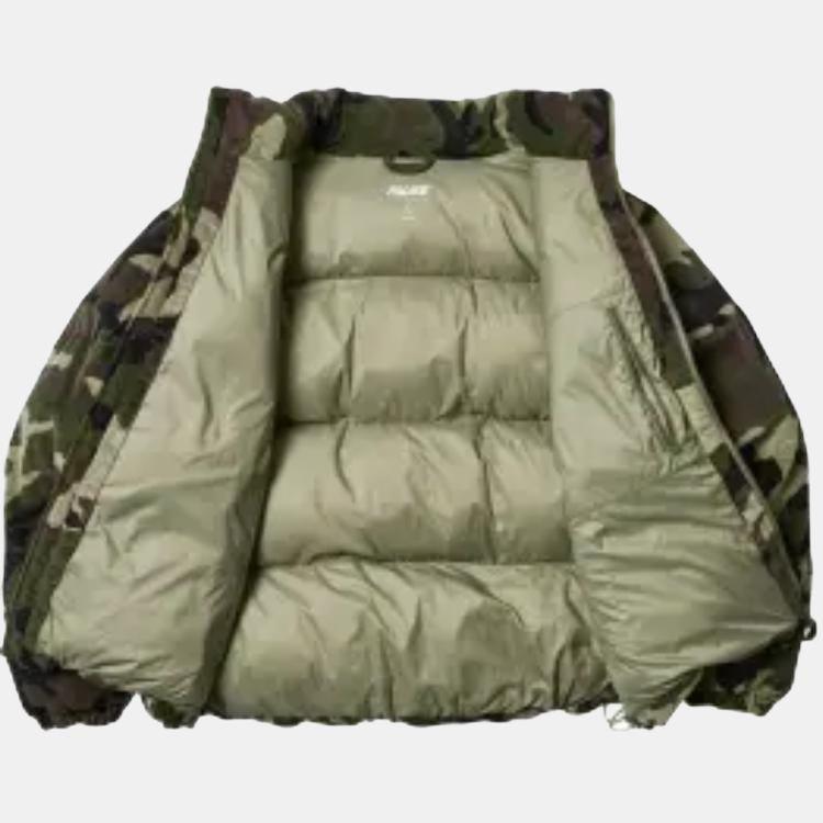 Palace Corduroy Puffa Jacket Camo Unisex Outerwear Multi-Color P28JK043