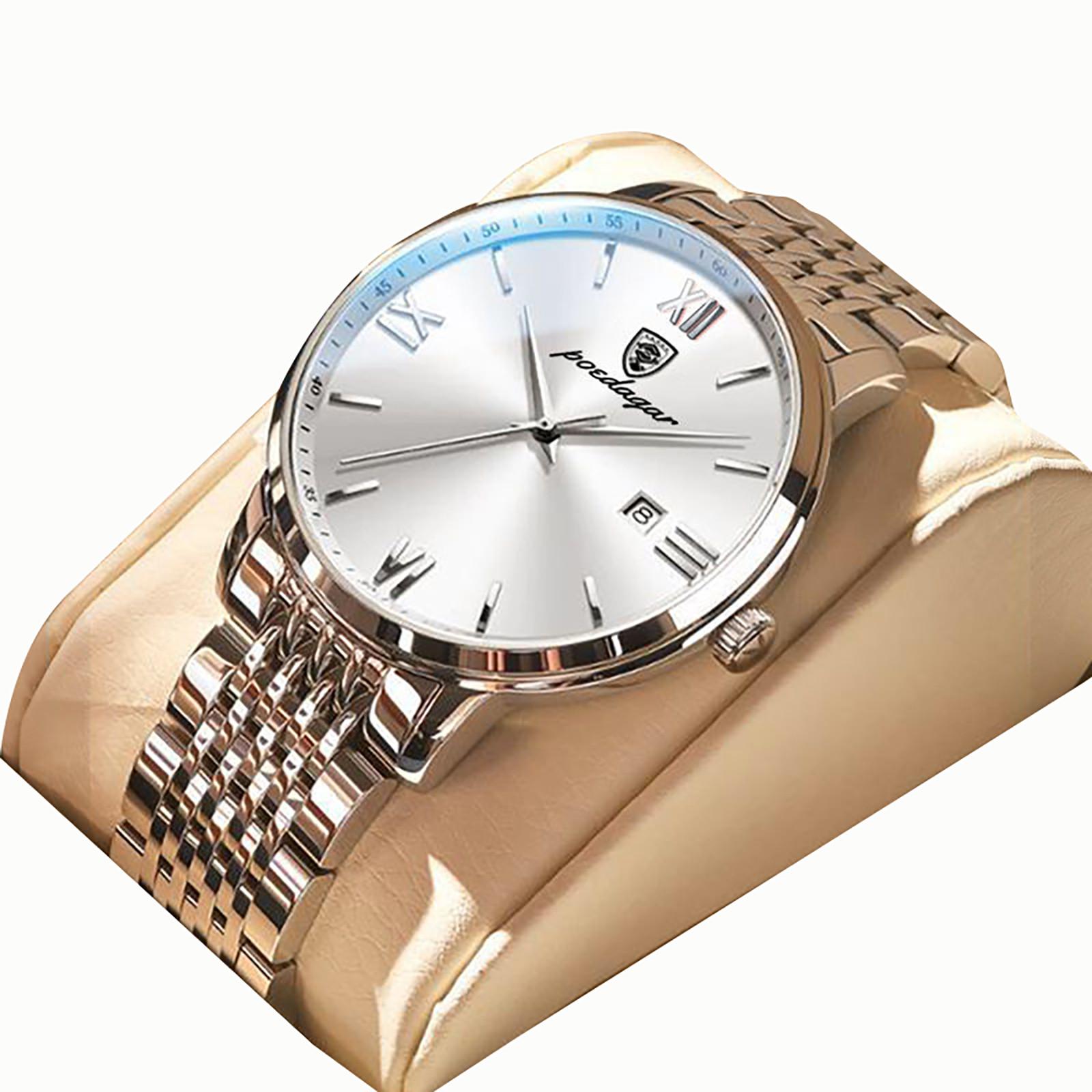 

Водонепроницаемые светящиеся в темноте мужские часы, студенческие популярные деловые часы с дизерингом One Size белый