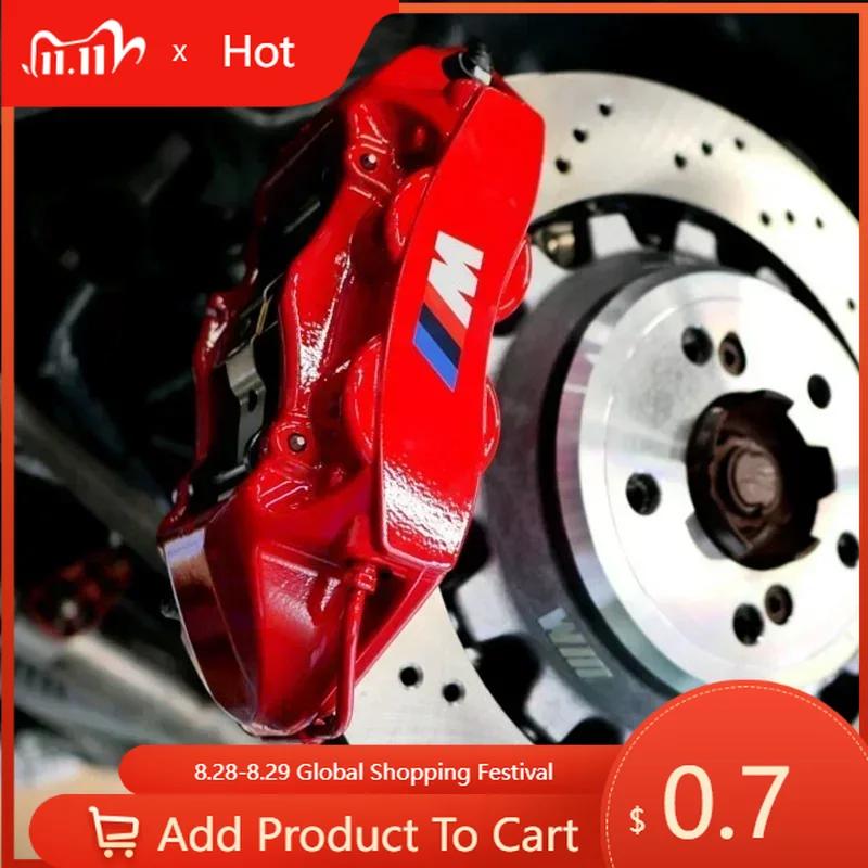 6Pcs Car Brake Caliper Vinyl Stickers Decor for M Logo X1 X4 X3 X5 X6 Z3 Z4 G30 G20 E36 E46 E90 E92 E60 E80 E34 F10 F30