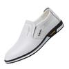 Men's 2026 Autumn Casual Breathable White Leather Slip-on Shoes