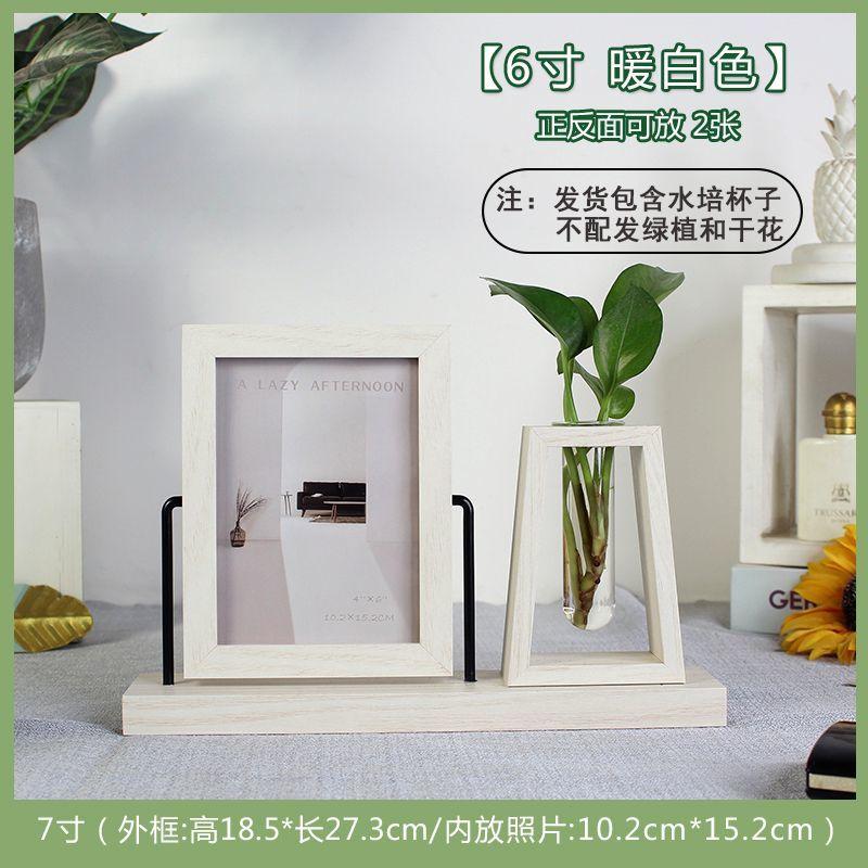 

Creative double-sided photo frame, high aesthetic office desk, workstation decoration, foyer home decoration