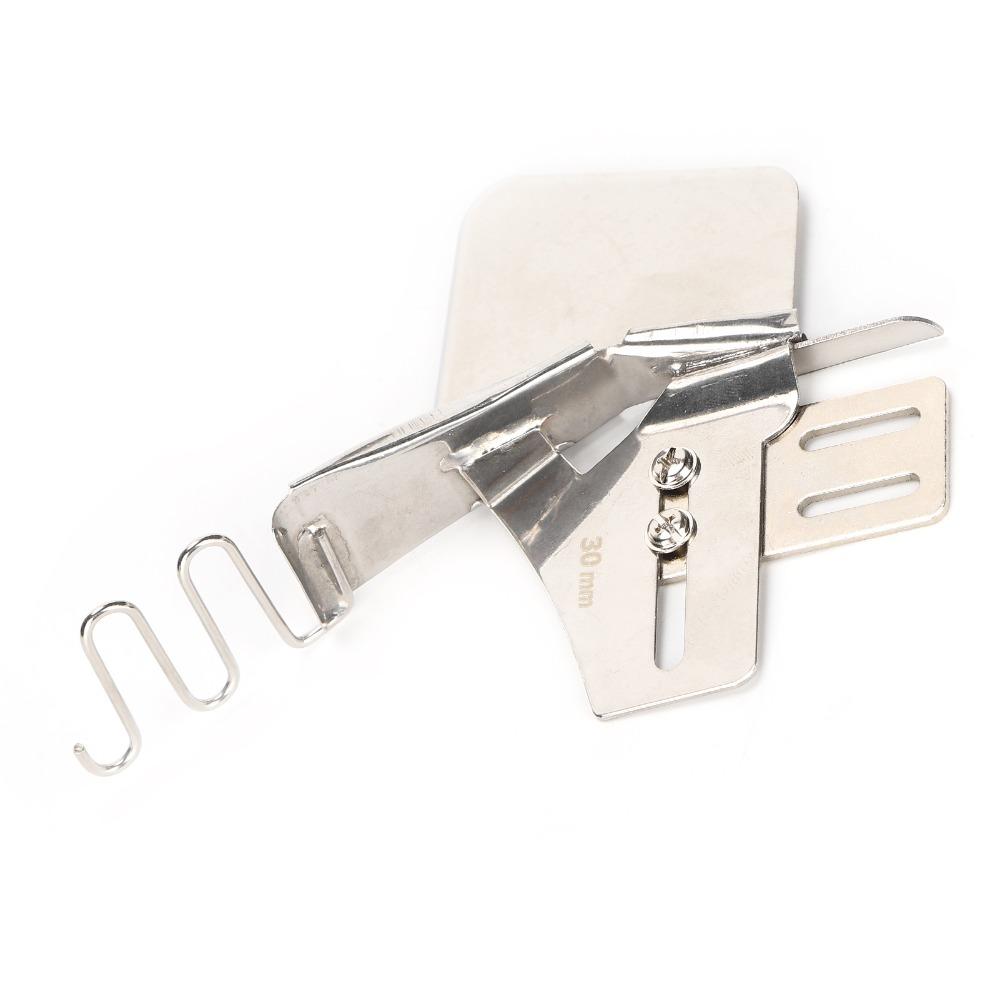 3pcs Lockstitch Machine Accessories 30mm Angle Binder 32mm 24mm Bias Folder Iron Industrial Binding Attachment Industrial Sewing