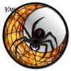 Seasonal Home Wall Decorations Halloween Decorative Mirror Stickers with Spiders/Skeletons/Pumpkins, Retro Hanging Pumpkin Mirrors Ornament,