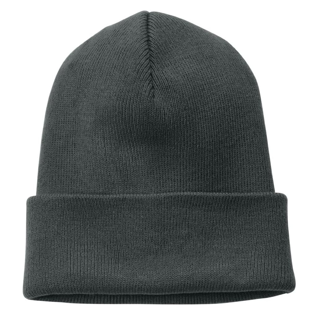 Nike Uni Beanie with One Size Fits All Foldover, Anthractite,