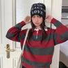 Letter Knitted Headgear Women's Autumn and Winter Versatile Face Small Wool Hat Fashion Big Head Circumference Warm Cold Hat