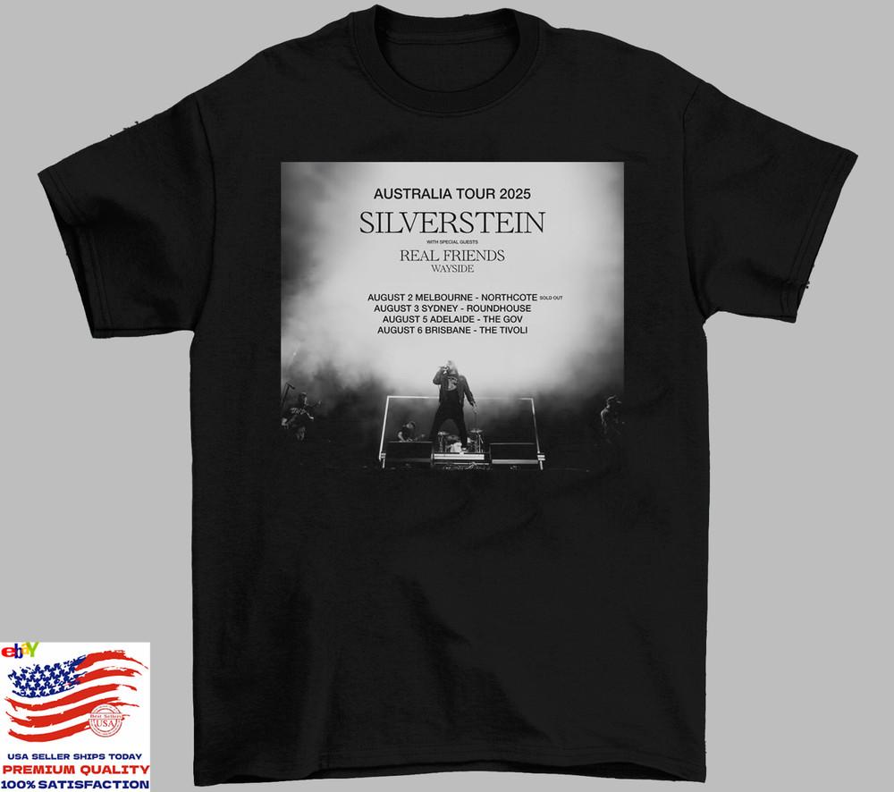 Silverstein Band AUSTRALIA tour Cotton T Shirt Full Size S-5XL Unisex T-Shirt S