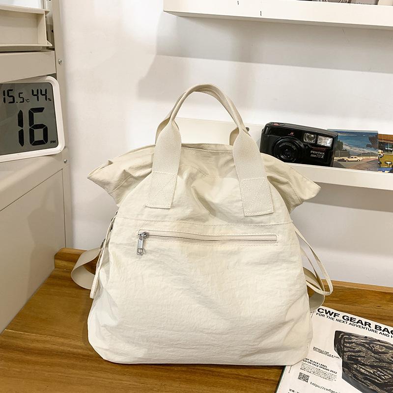 

Модная дорожная одноплечевая сумка для женщин, большая вместимость, студенческая сумка-тоут, сумка через плечо бежевый