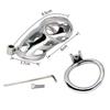 CB Chastity Lock for Men Stainless Steel Penis Cage Adult Sex Toy Cock Cage Cockring BDSM   Game Slave Fetish Cockring