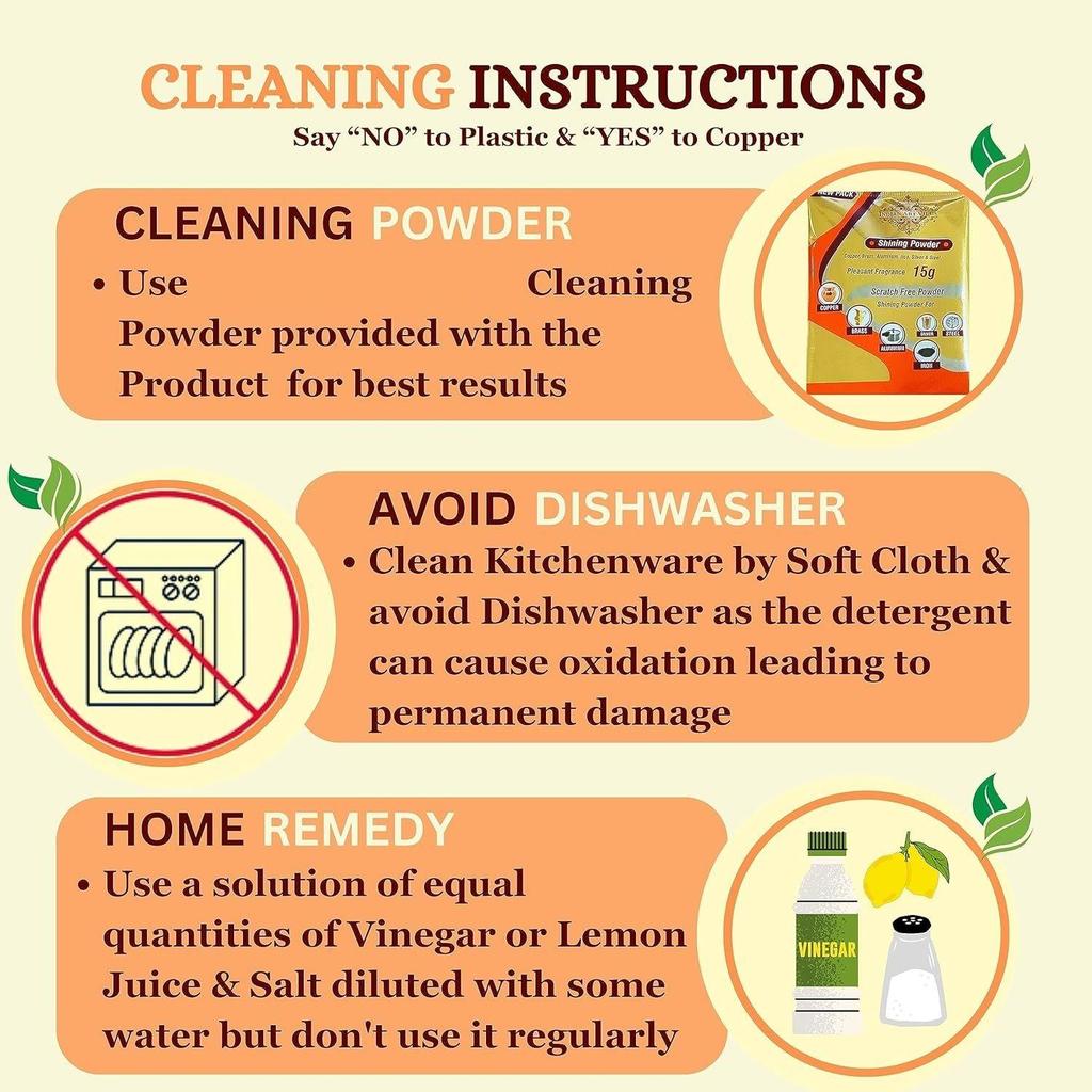 Vattendispenserbehållare i ren koppar, kruka, matka med 2 glasstumblers, 5 liter (Brun)- Set med 3 delar