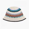 New Arrivals Open Run Women Rainbow Stripe Crochet Bucket Hat