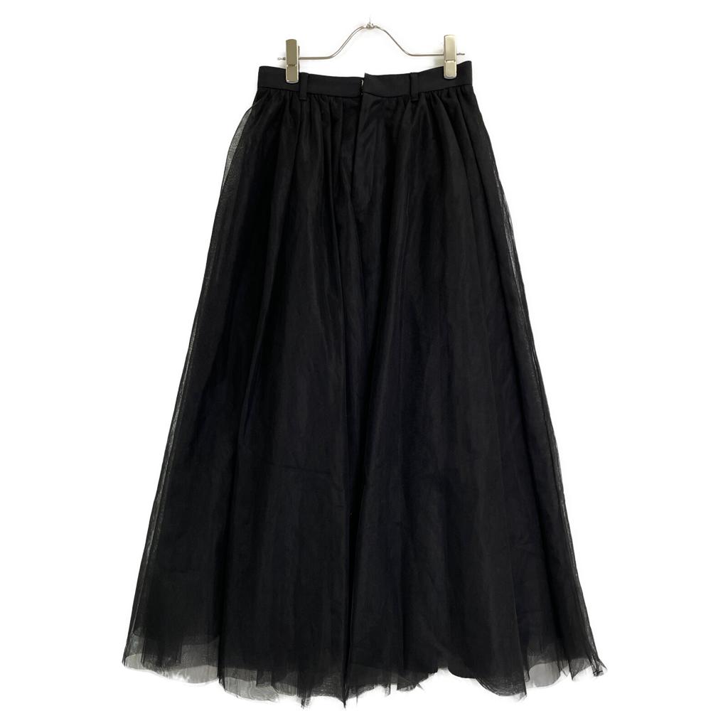 CLANE 15109-6012 23AW BLACK VOLUME LONG PANIER SKIRT Tulle Long Skirt Skirt 2 blackUsed