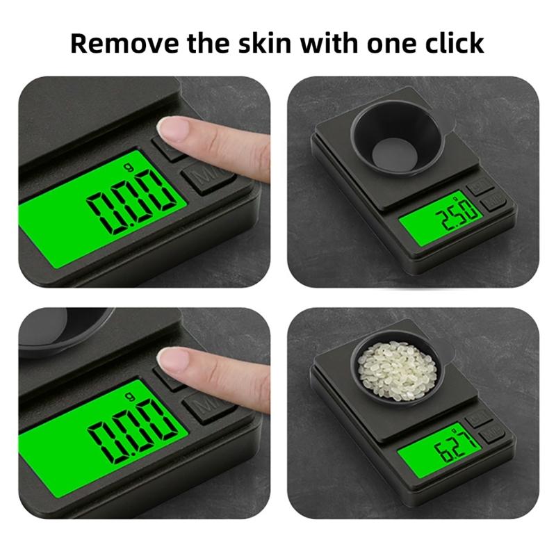 500G/1000G Small Scale for Food Jewelry Herb Pocket Scale Digital Grams Scale with Backlit 0.01g High Accuracy Scale