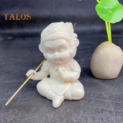 Tagua Wukong Figurka Wielkich Mędrców Równoważących Niebo Figurka Rzeźba Kreskówkowy Król Małp Model Dekoracja Pulpitu Ornament