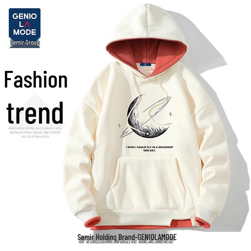 

GENIOLAMODE Men s Loose Fit Hooded Sweatshirt 4XL