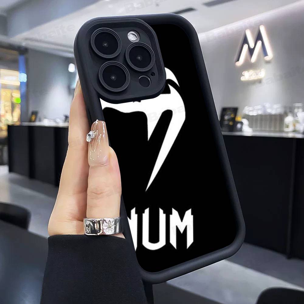 

Luxury V-venum Phone Case For IPhone 17 16 15 14 13 12 11 Pro Max 16E Plus INS Soft Cover iPhone 14