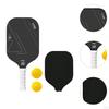 Carbon Fiber Pickleball Paddle Racquet for Outdoor Sports Men Women Exercise Rose Red