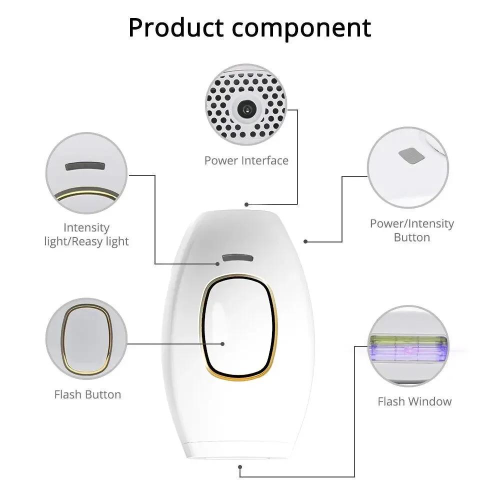 Flash Depilator Painless Laser IPL Epilator Permanent Hair Removal Body Face Bikini Underarm Hair Removal Women Shaver