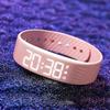 Adjustable Band Silent Smart Band LED Digital Display Digital Alarm Clock Watch  for Heavy Sleepers